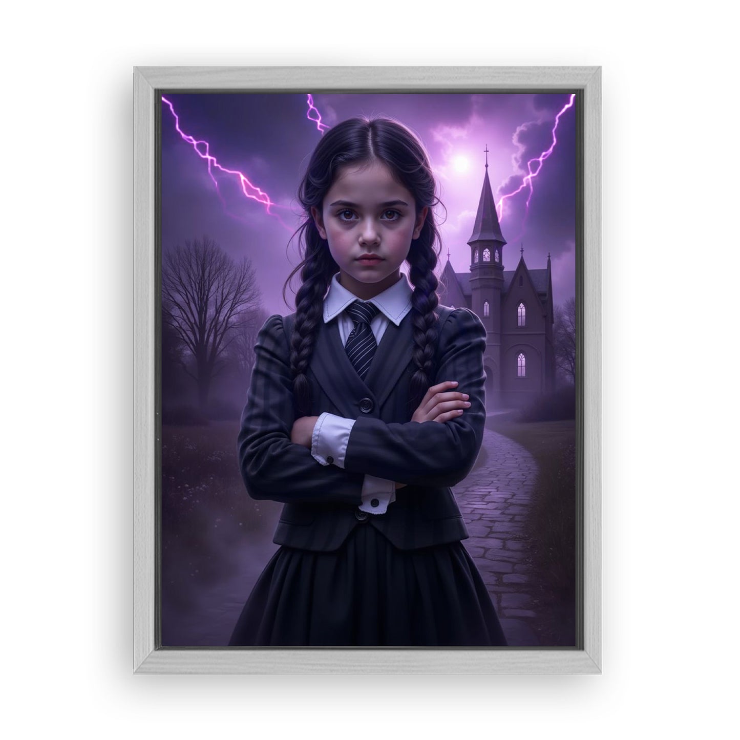 Save 33% When You Add A Frame To Your 18x24 'The Storm Cloud Princess' Canvas Now