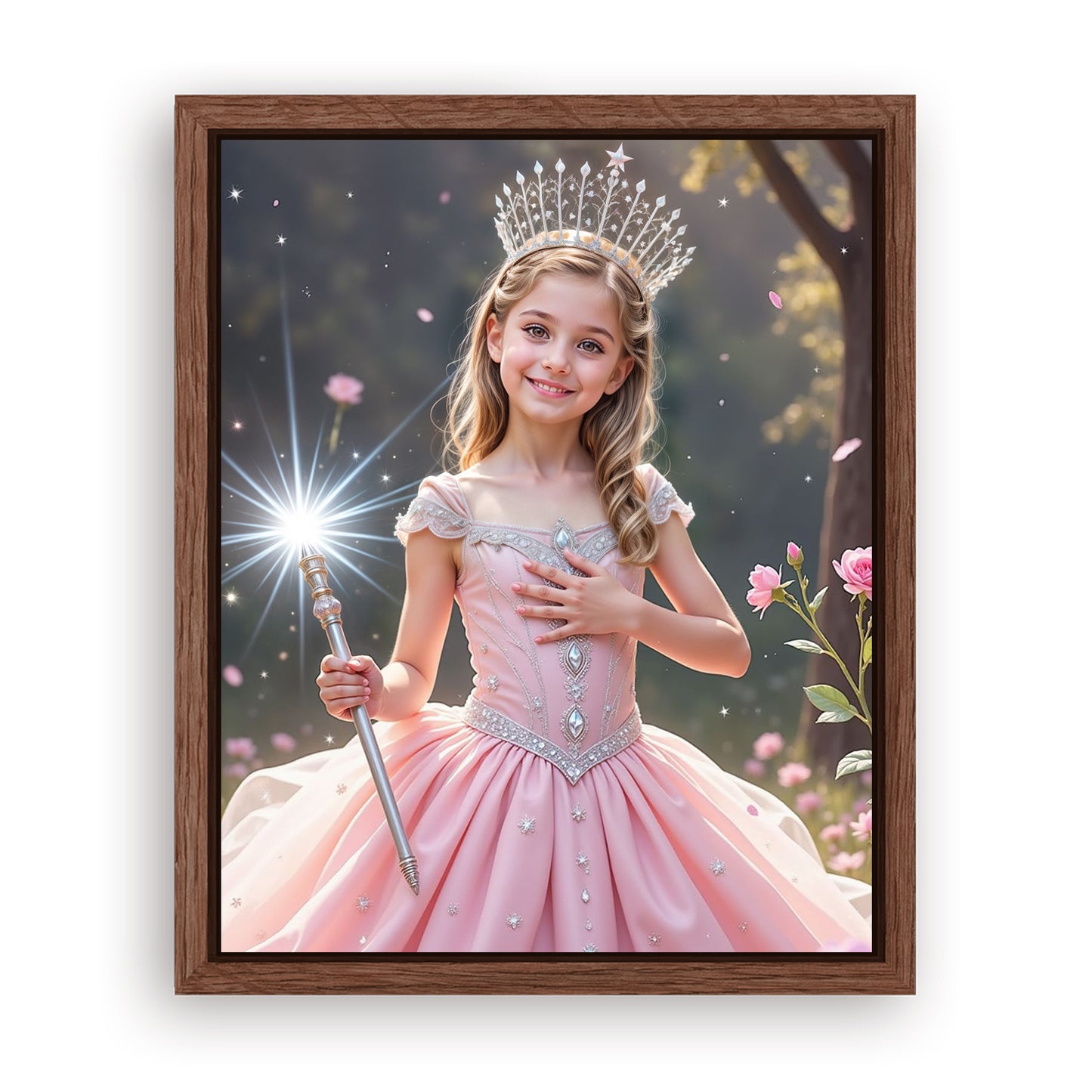 Make Your 16x20 Inches 'The Good Witch of Light' Canvas Even More Special, Add a Beautiful Premium Frame & Make It Truly Gift-Ready!