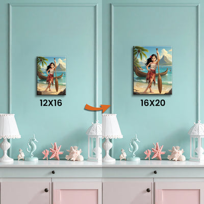 Agranda tu Lienzo de 12x16 Pulgadas a 16x20 Pulgadas