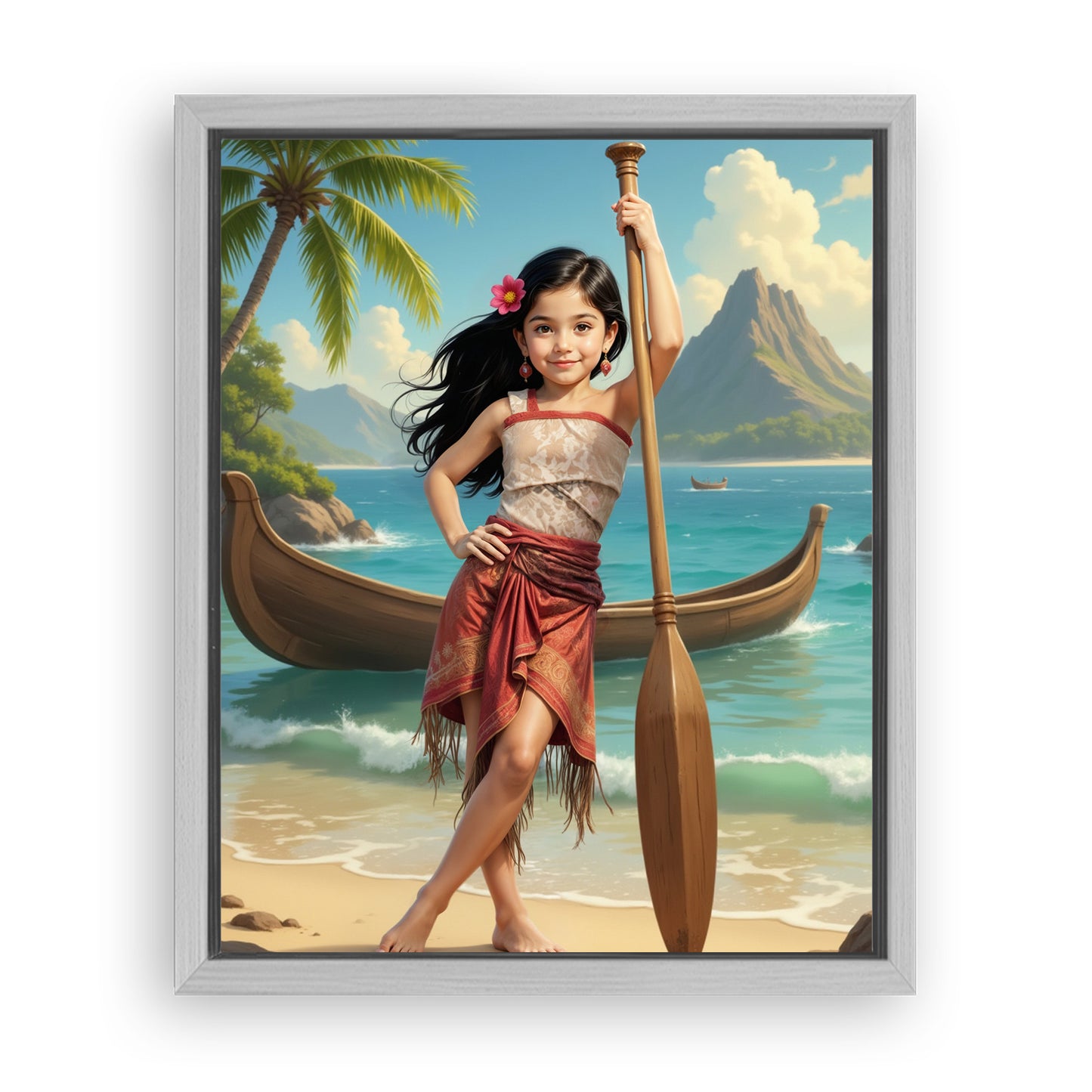 Save 33% When You Add A Frame To Your 16x20 'The Island Princess' Canvas Now
