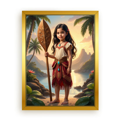 Save 33% When You Add A Frame To Your 18x24 'The Island Princess II' Canvas Now