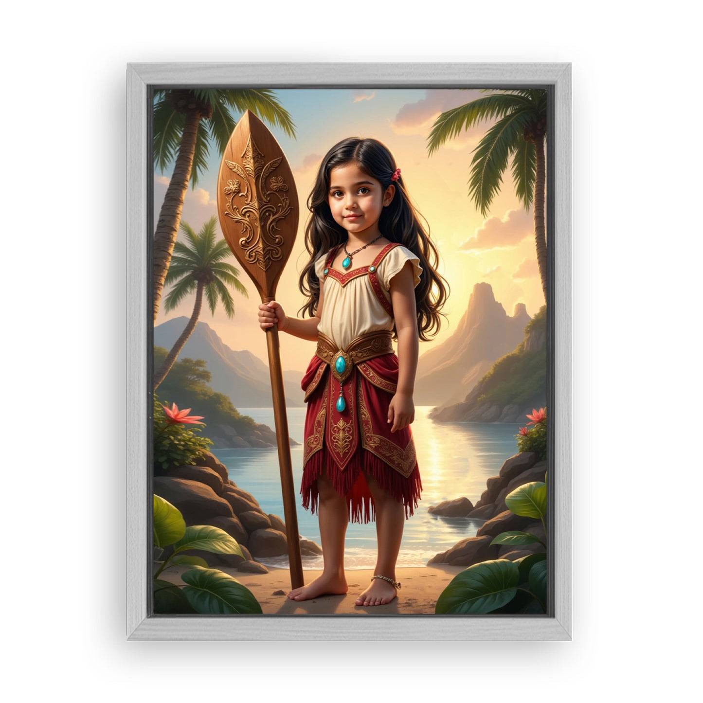 Save 33% When You Add A Frame To Your 12x16 'The Island Princess II' Canvas Now