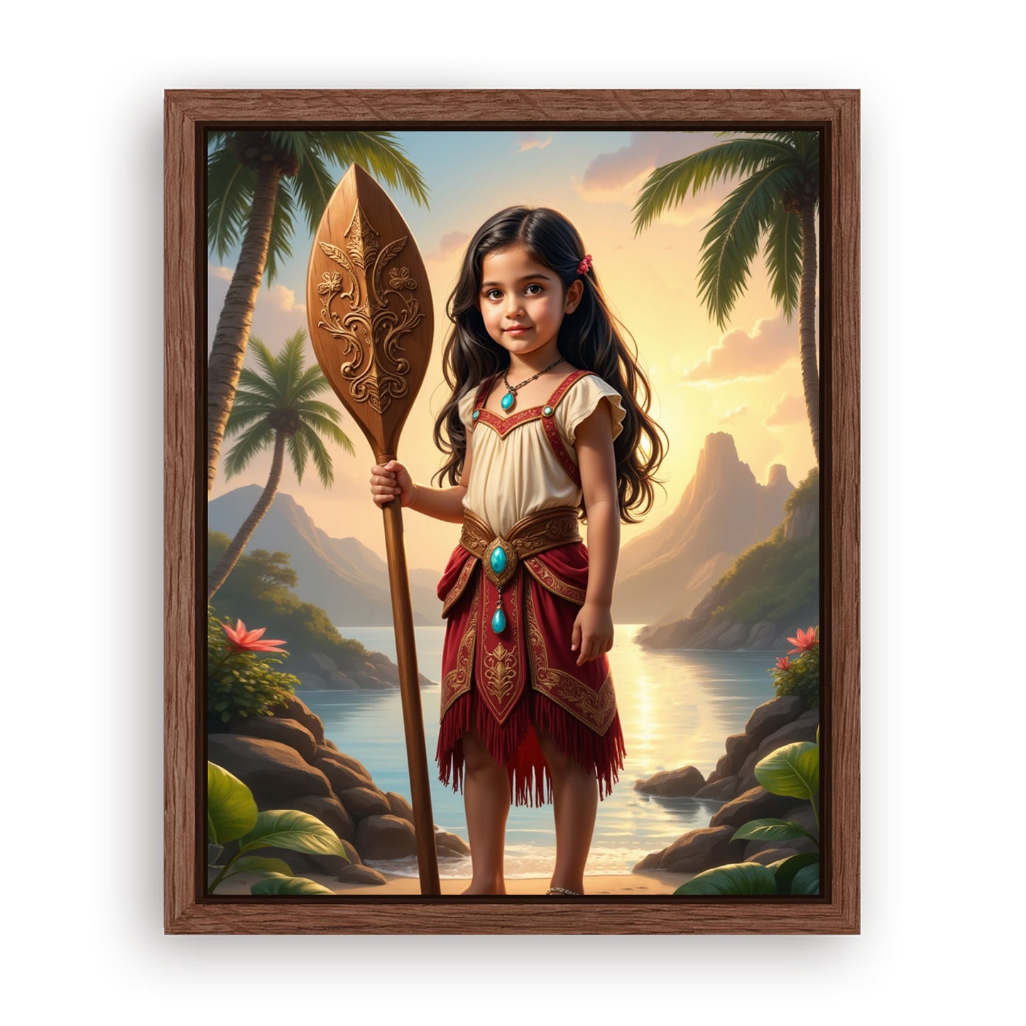 Save 33% When You Add A Frame To Your 10x08 'The Island Princess II' Canvas Now