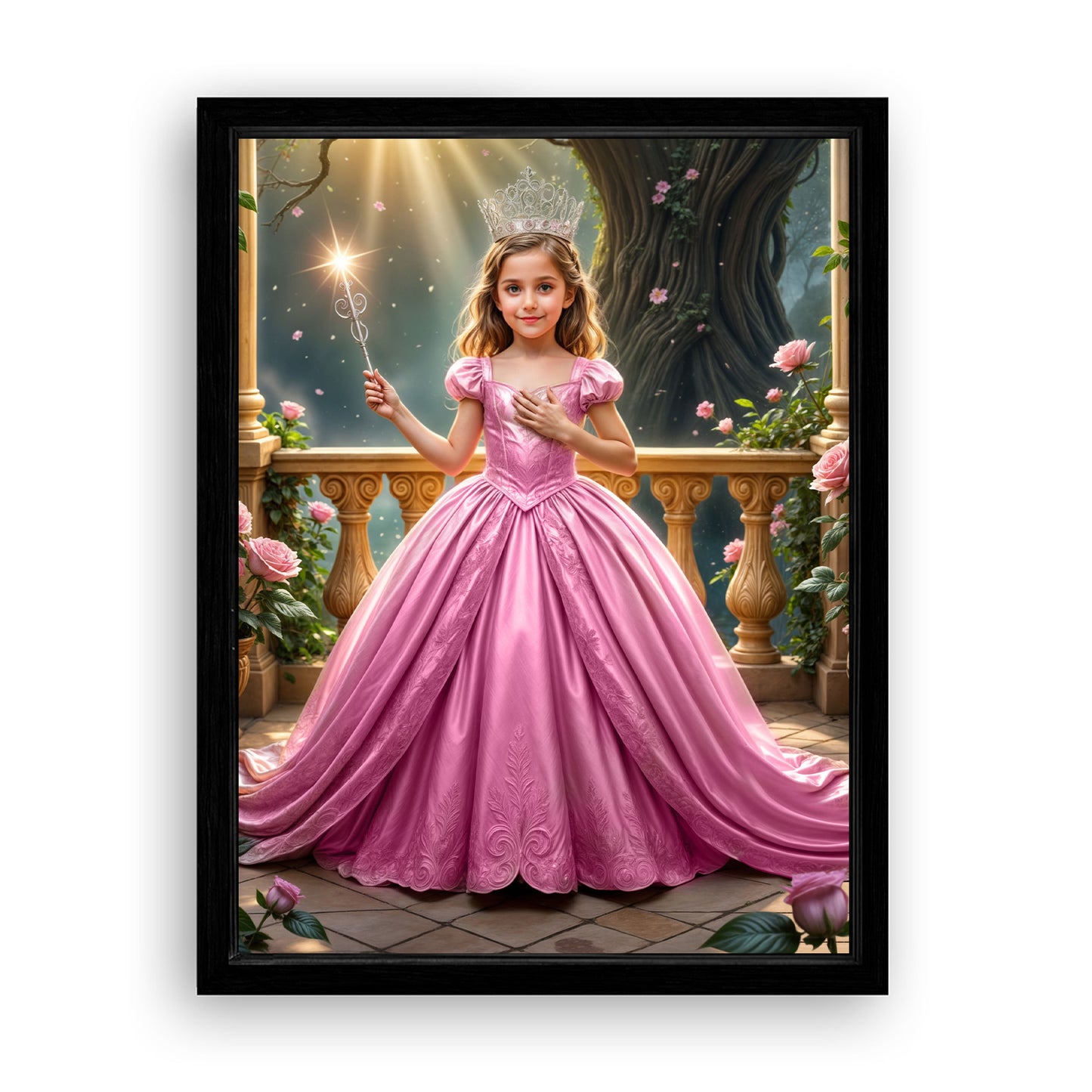 Save 40% When You Add A Frame To Your 12x16 'The Good Witch of Light II' Canvas Now