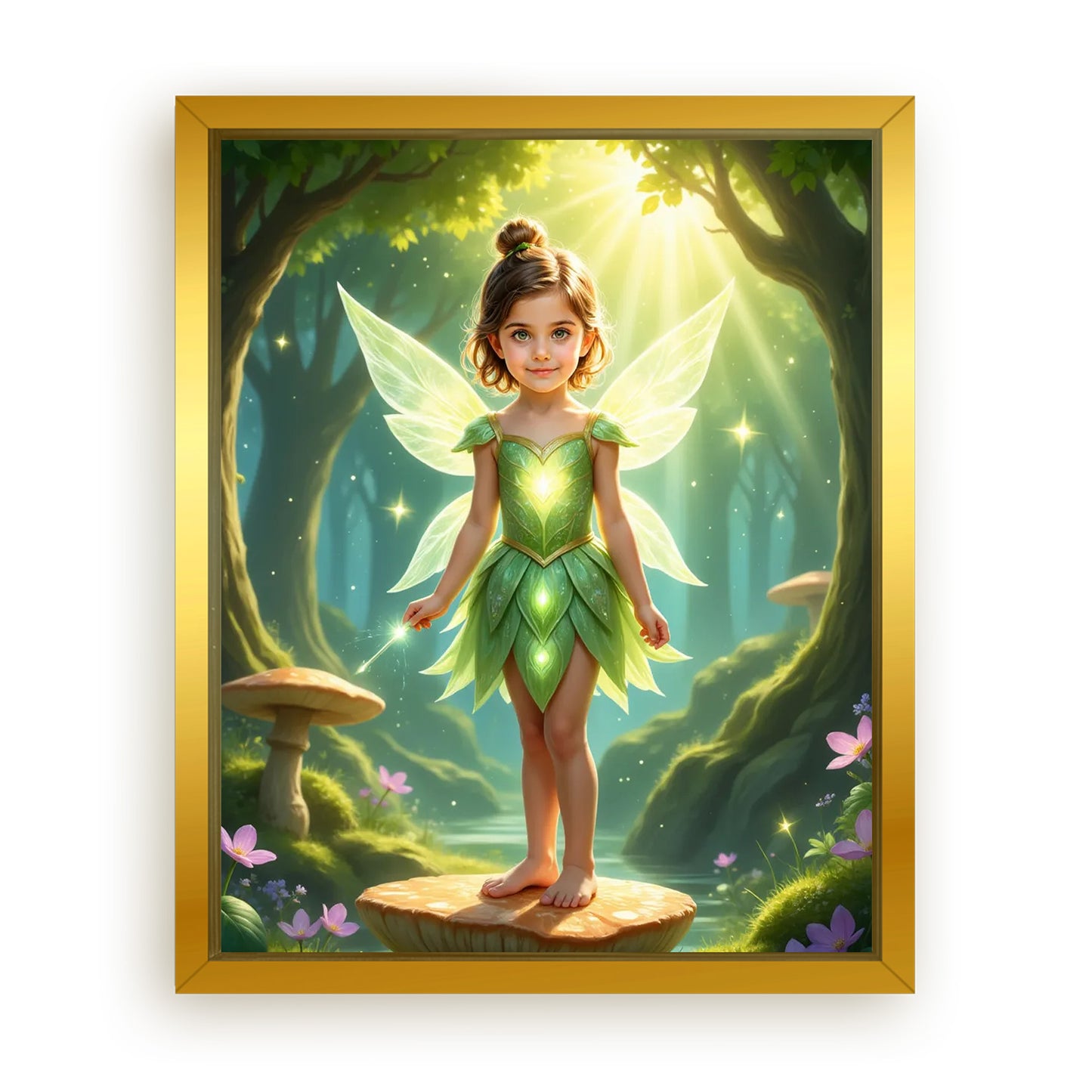 Save 33% When You Add A Frame To Your 10x08 'The Forest Fairy' Canvas Now