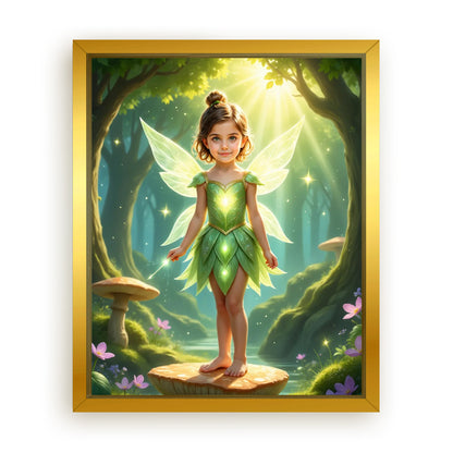 Save 33% When You Add A Frame To Your 16x20 'The Forest Fairy' Canvas Now