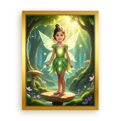 Save 33% When You Add A Frame To Your 18x24 'The Forest Fairy' Canvas Now