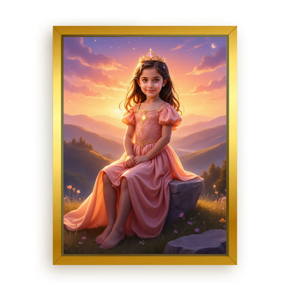 Save 33% When You Add A Frame To Your 18x24 'The Princess Glow' Canvas Now