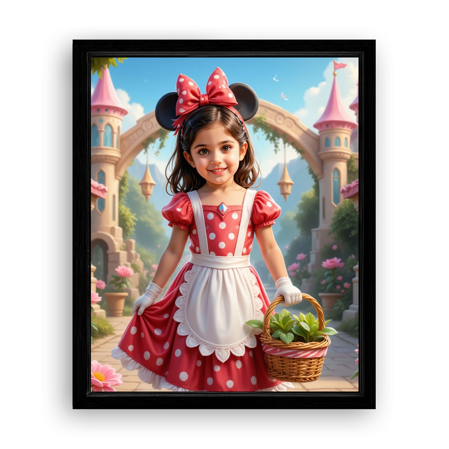 Make Your 10x08 Inches 'The Merry Minnie' Canvas Even More Special, Add a Beautiful Premium Frame & Make It Truly Gift-Ready!