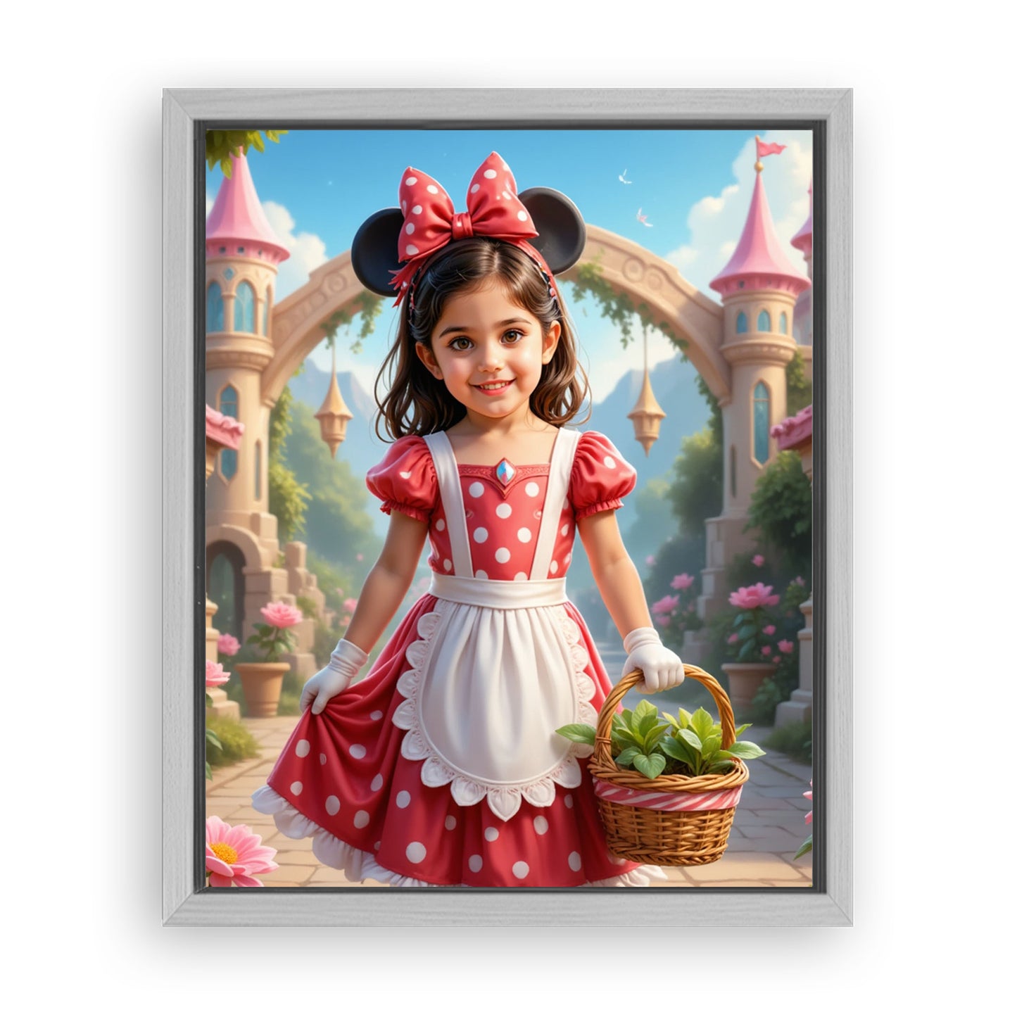 Make Your 10x08 Inches 'The Merry Minnie' Canvas Even More Special, Add a Beautiful Premium Frame & Make It Truly Gift-Ready!