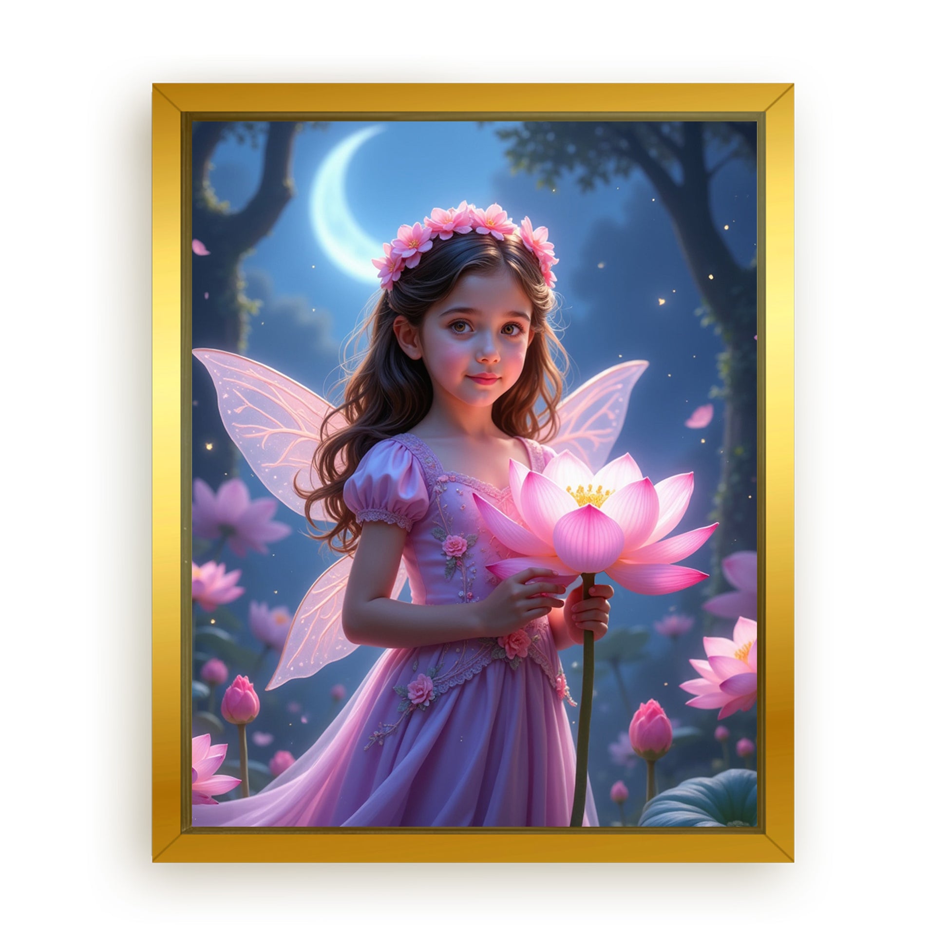Save 33% When You Add A Frame To Your 10x08 'The Fairy Bloom' Canvas Now