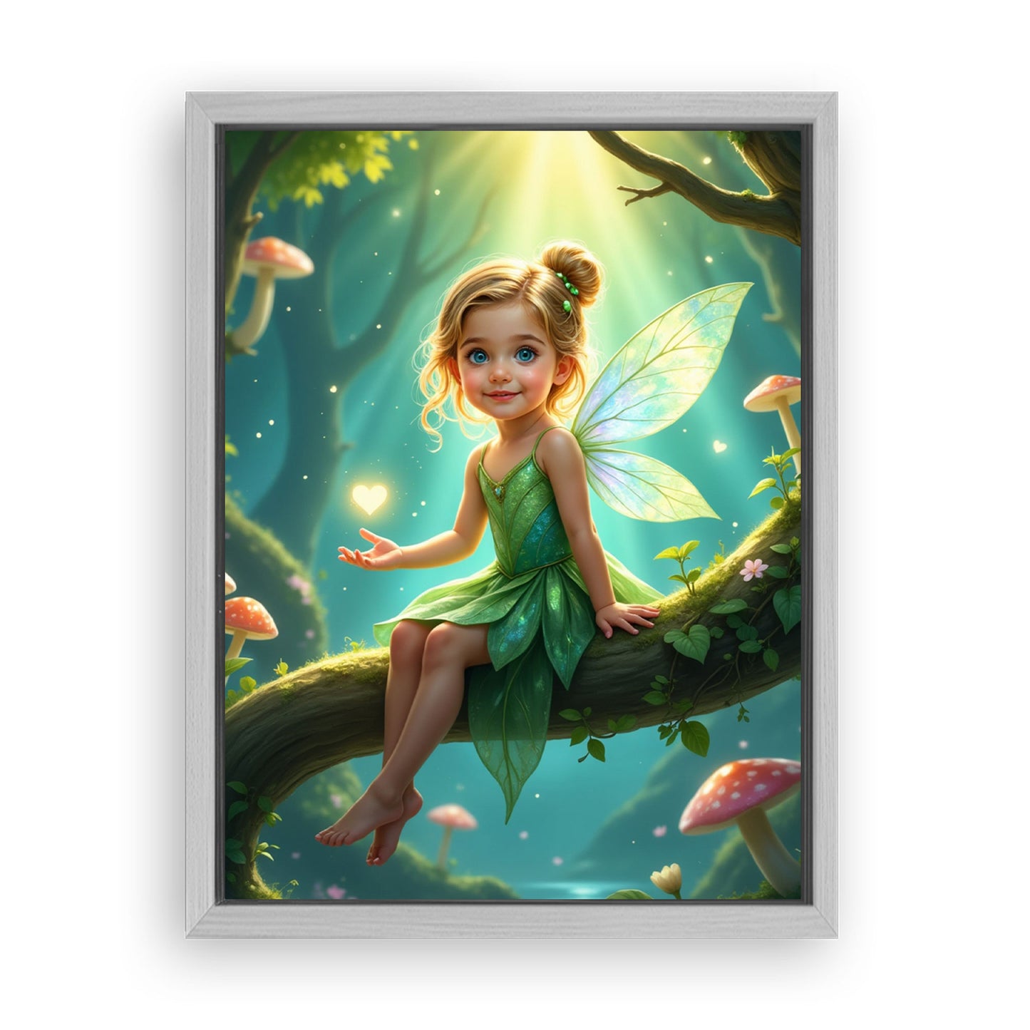 Save 33% When You Add A Frame To Your 18x24 'The Forest Charm' Canvas Now