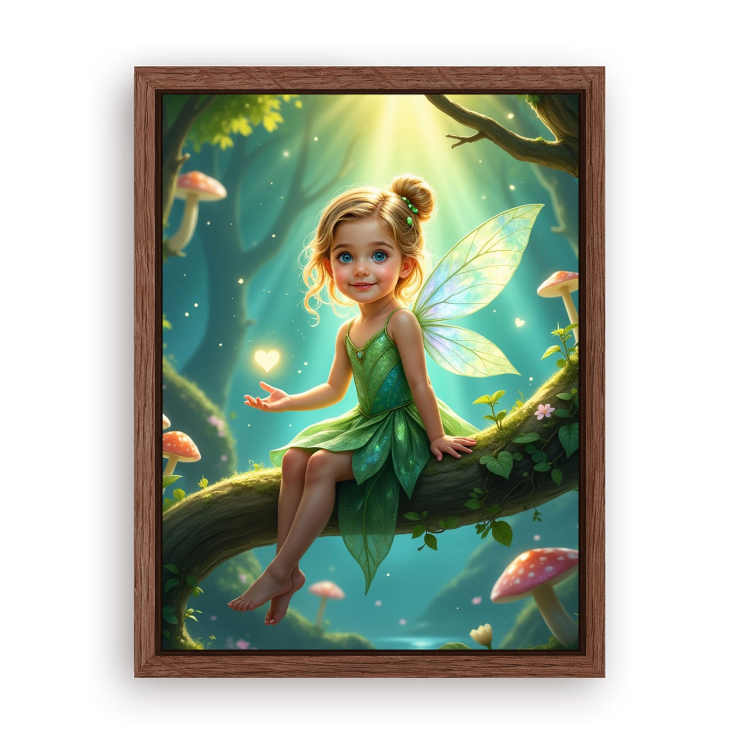Save 33% When You Add A Frame To Your 12x16 'The Forest Charm' Canvas Now