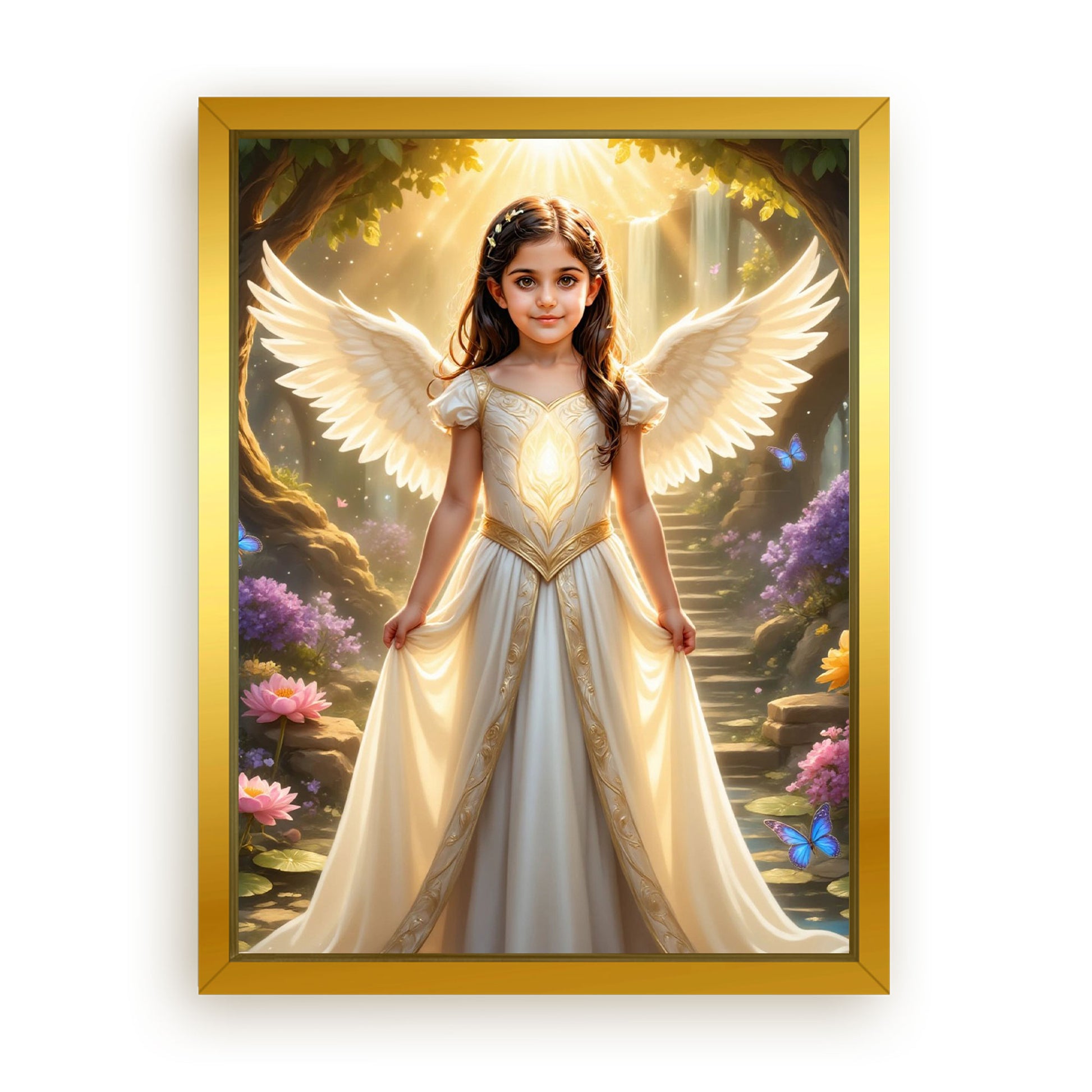Save 33% When You Add A Frame To Your 18x24 'The Angelic Glow' Canvas Now