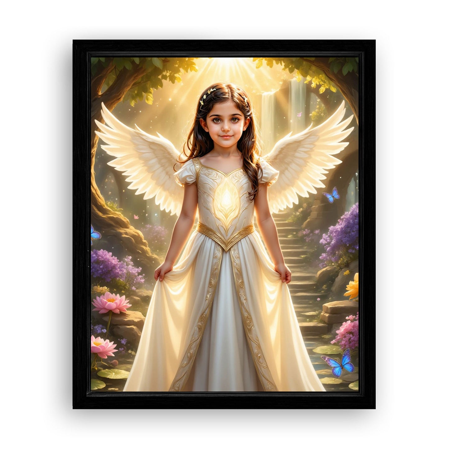 Save 33% When You Add A Frame To Your 16x20 'The Angelic Glow' Canvas Now