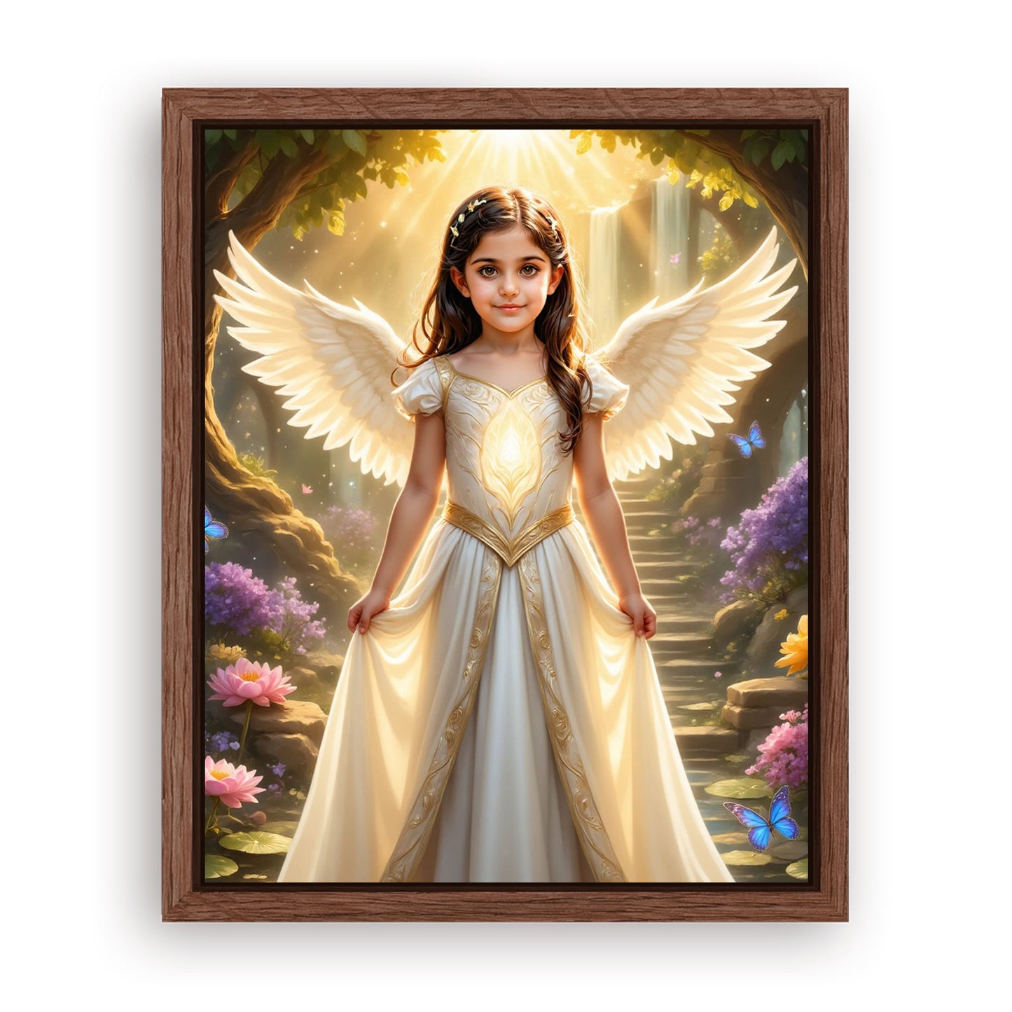 Save 33% When You Add A Frame To Your 16x20 'The Angelic Glow' Canvas Now