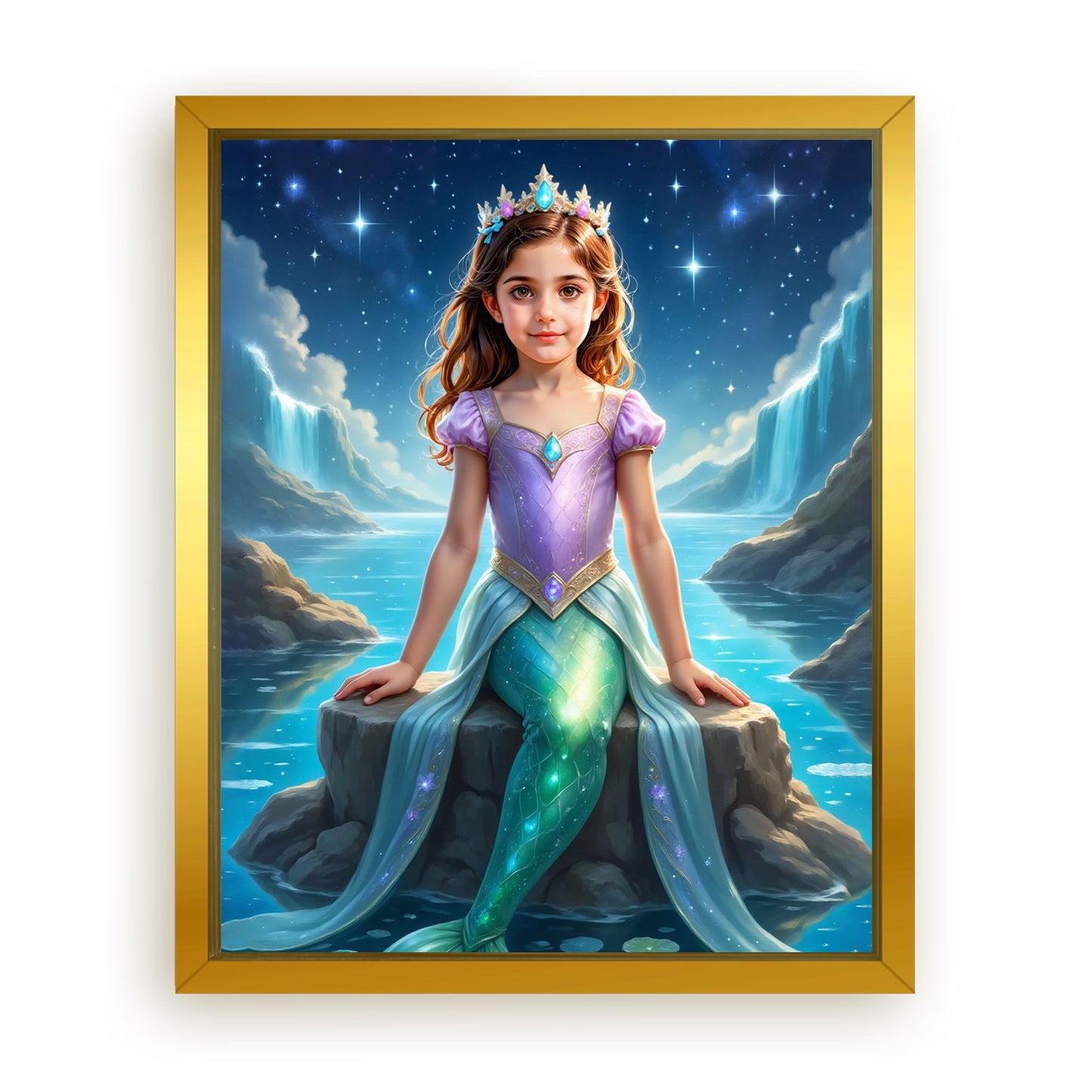 Save 33% When You Add A Frame To Your 16x20 'The Sea Sparkle' Canvas Now
