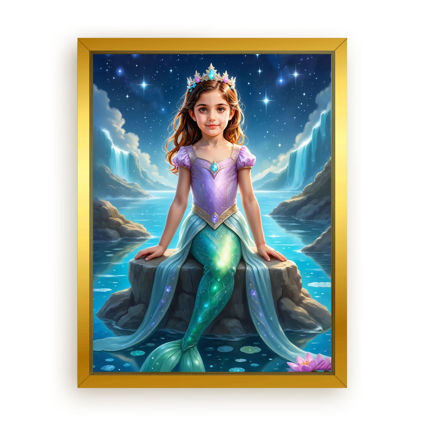 Save 33% When You Add A Frame To Your 12x16 'The Sea Sparkle' Canvas Now