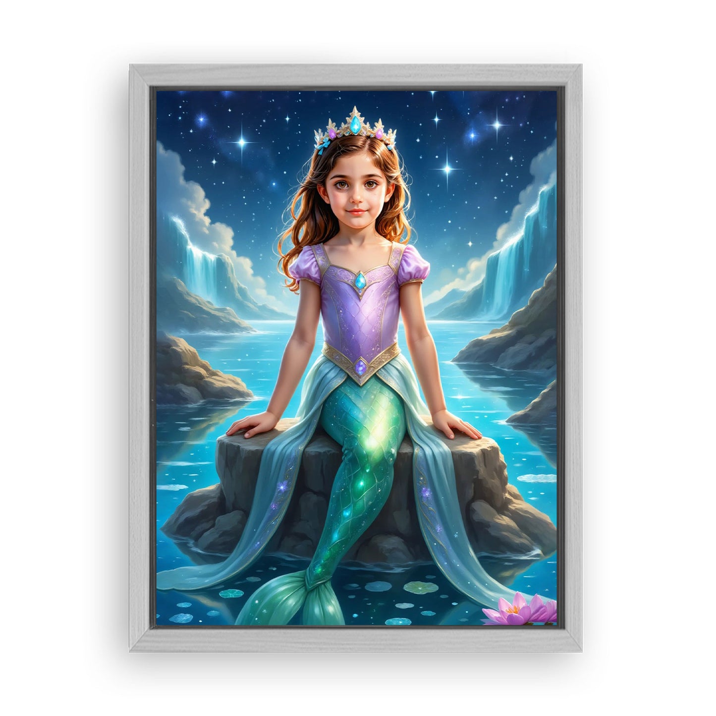 Save 33% When You Add A Frame To Your 12x16 'The Sea Sparkle' Canvas Now