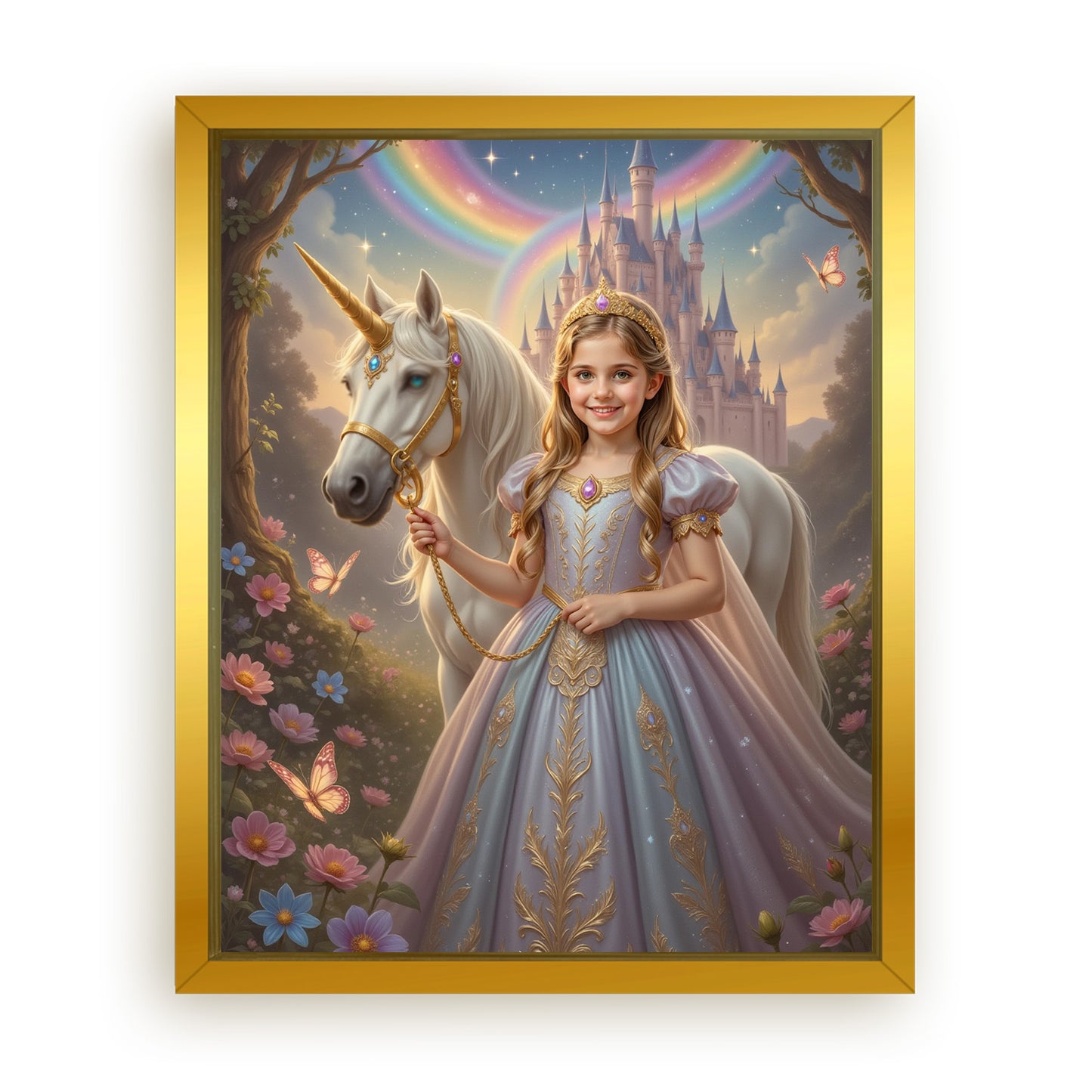Save 33% When You Add A Frame To Your 16x20 'The Princess of the Magic Woods' Canvas Now
