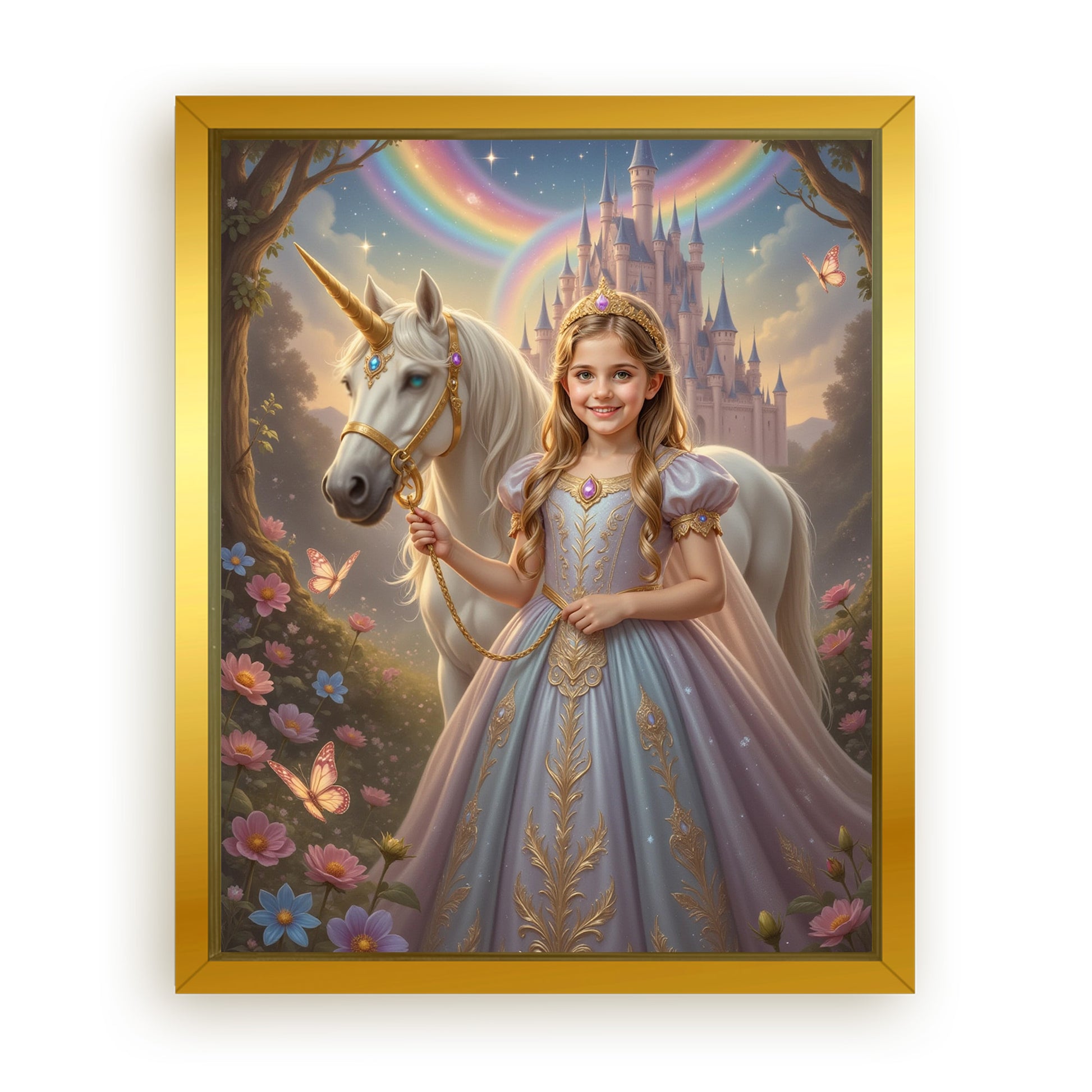 Save 33% When You Add A Frame To Your 16x20 'The Princess of the Magic Woods' Canvas Now