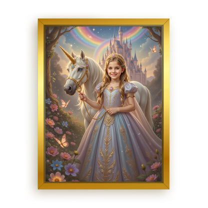 Save 33% When You Add A Frame To Your 18x24 'The Princess of the Magic Woods' Canvas Now