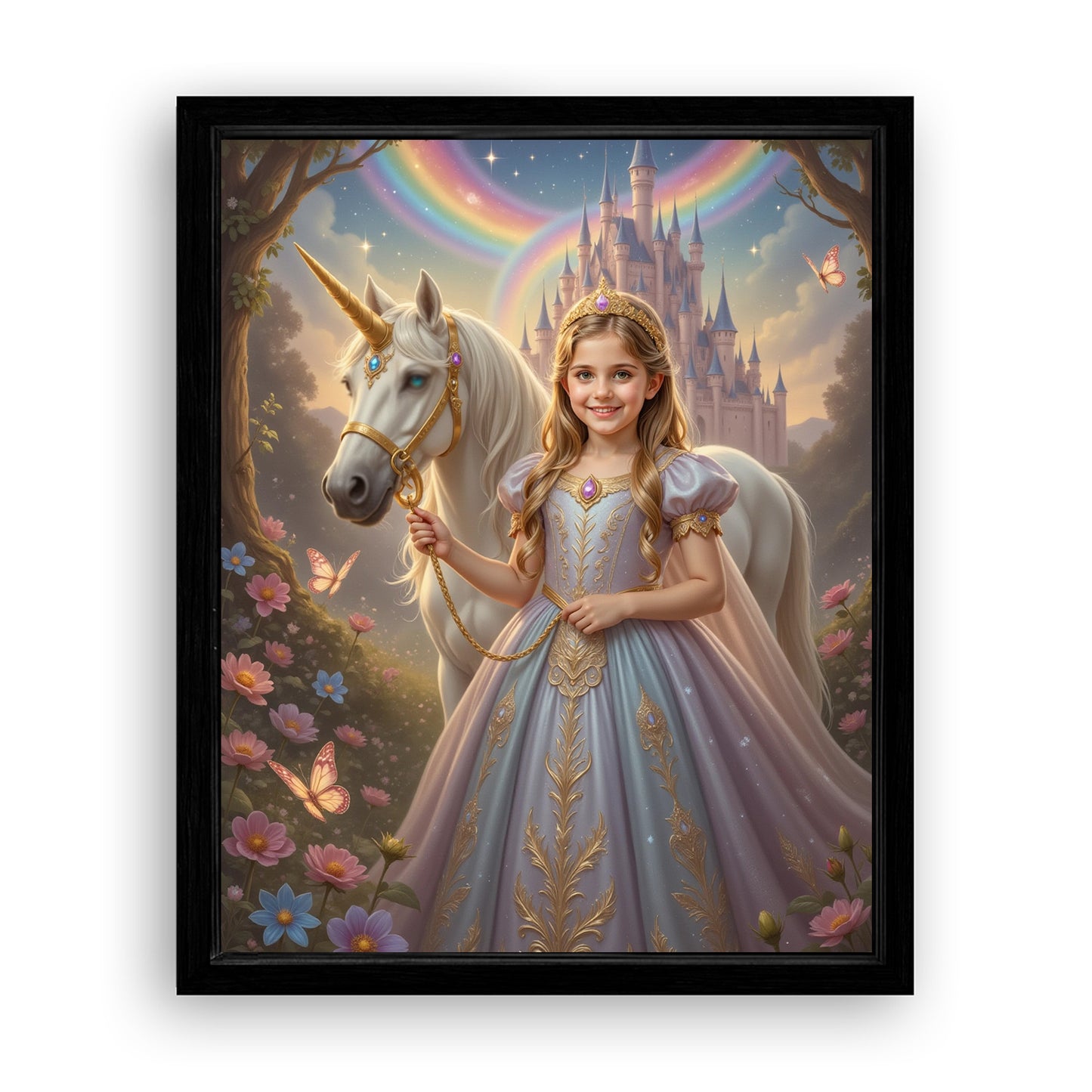 Save 33% When You Add A Frame To Your 16x20 'The Princess of the Magic Woods' Canvas Now