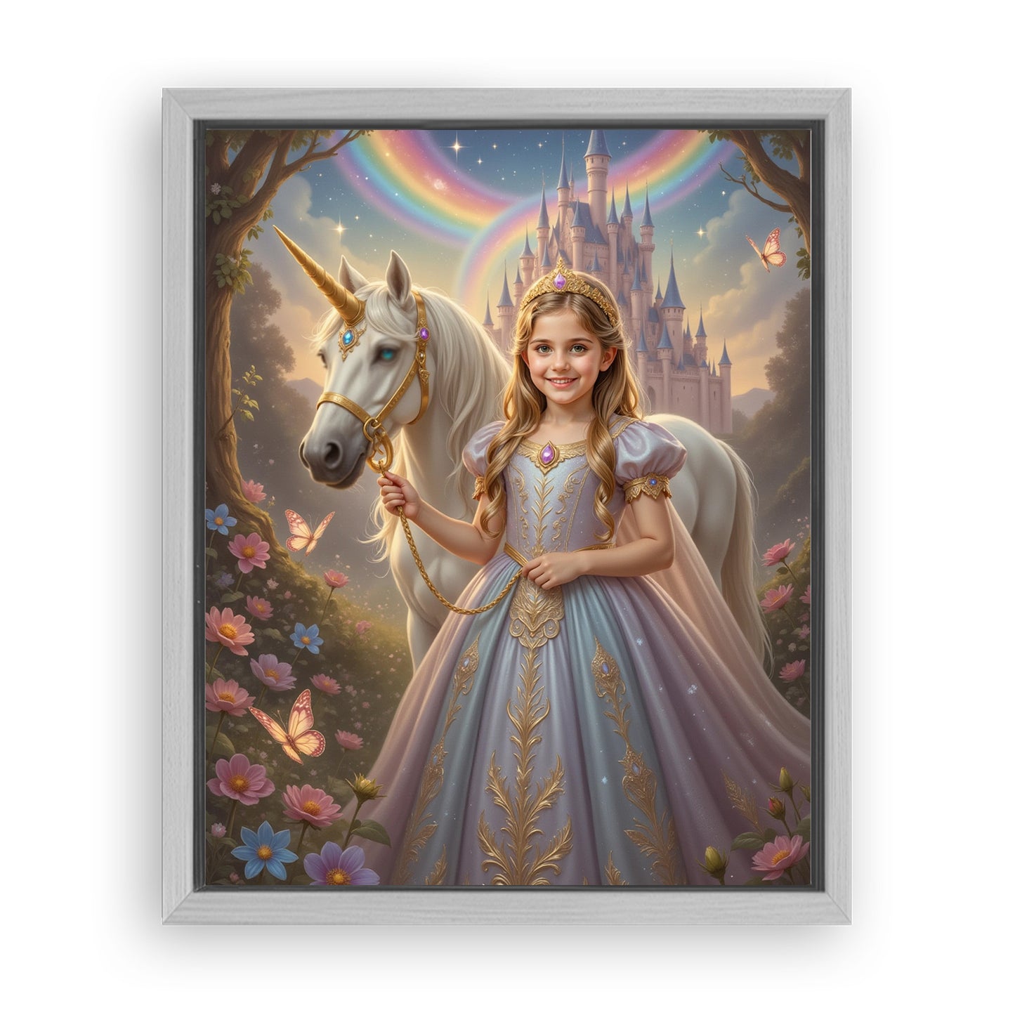Save 33% When You Add A Frame To Your 10x08 'The Princess of the Magic Woods' Canvas Now
