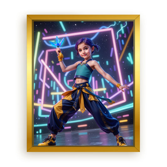 Make Your 10x08 Inches 'K-pop Aqua Hex' Canvas Even More Special, Add a Beautiful Premium Frame & Make It Truly Gift-Ready!