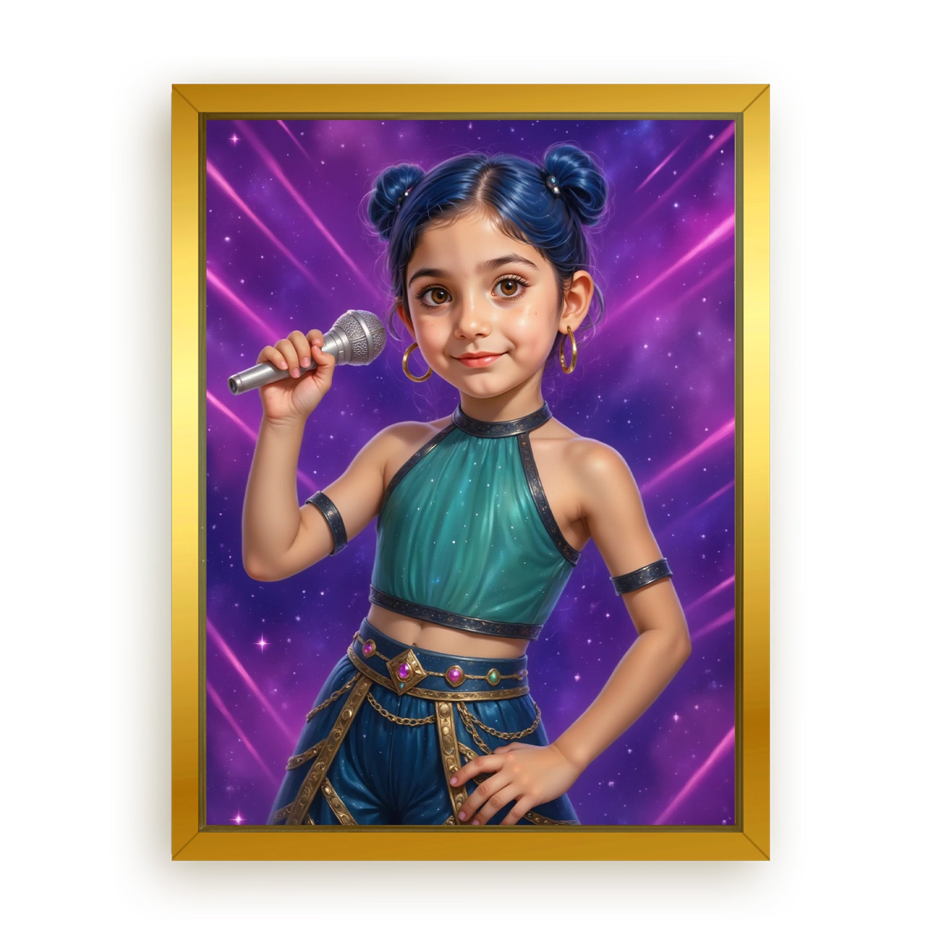 Save 33% When You Add A Frame To Your 12x16 'K-Pop Queen The Starwave' Canvas Now