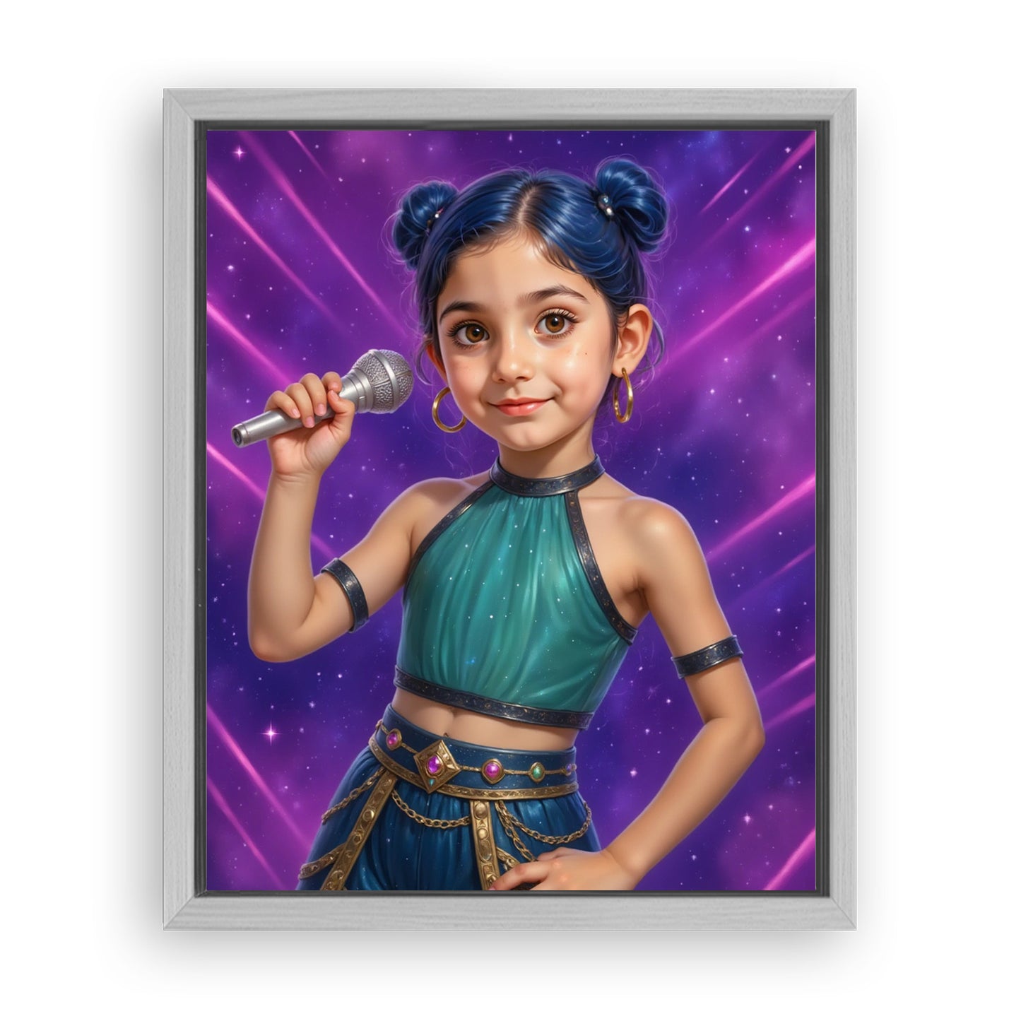 Save 33% When You Add A Frame To Your 16x20 'K-Pop Queen The Starwave' Canvas Now