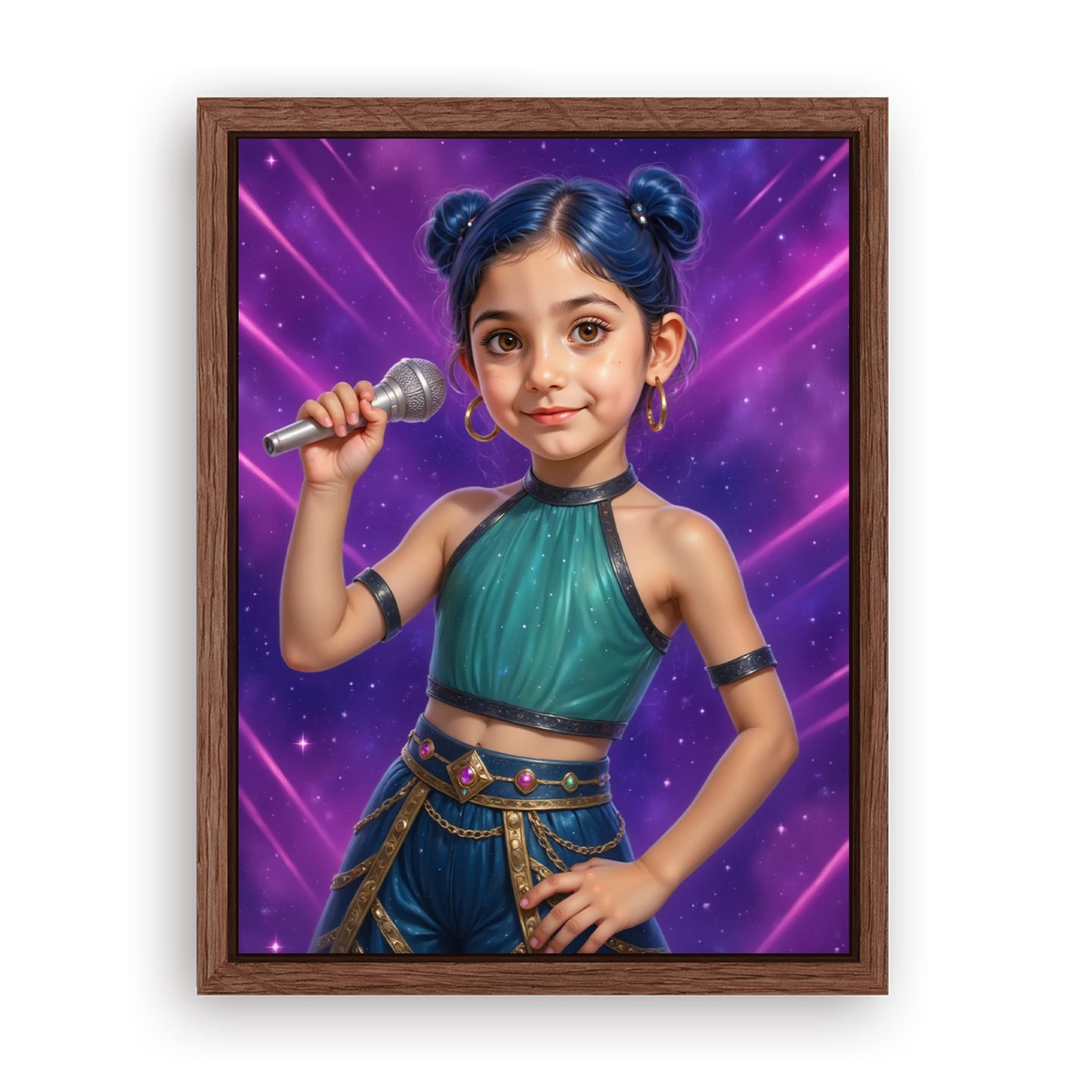 Save 33% When You Add A Frame To Your 18x24 'K-Pop Queen The Starwave' Canvas Now