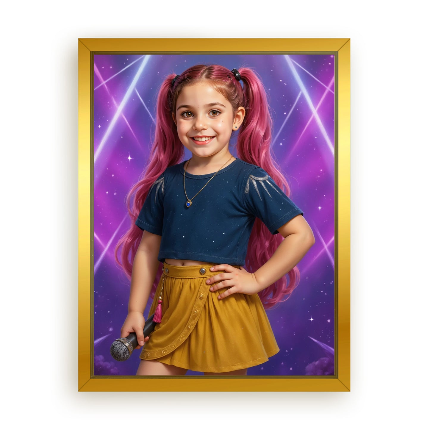 Save 33% When You Add A Frame To Your 12x16 'K-Pop Queen The Pink Comet' Canvas Now