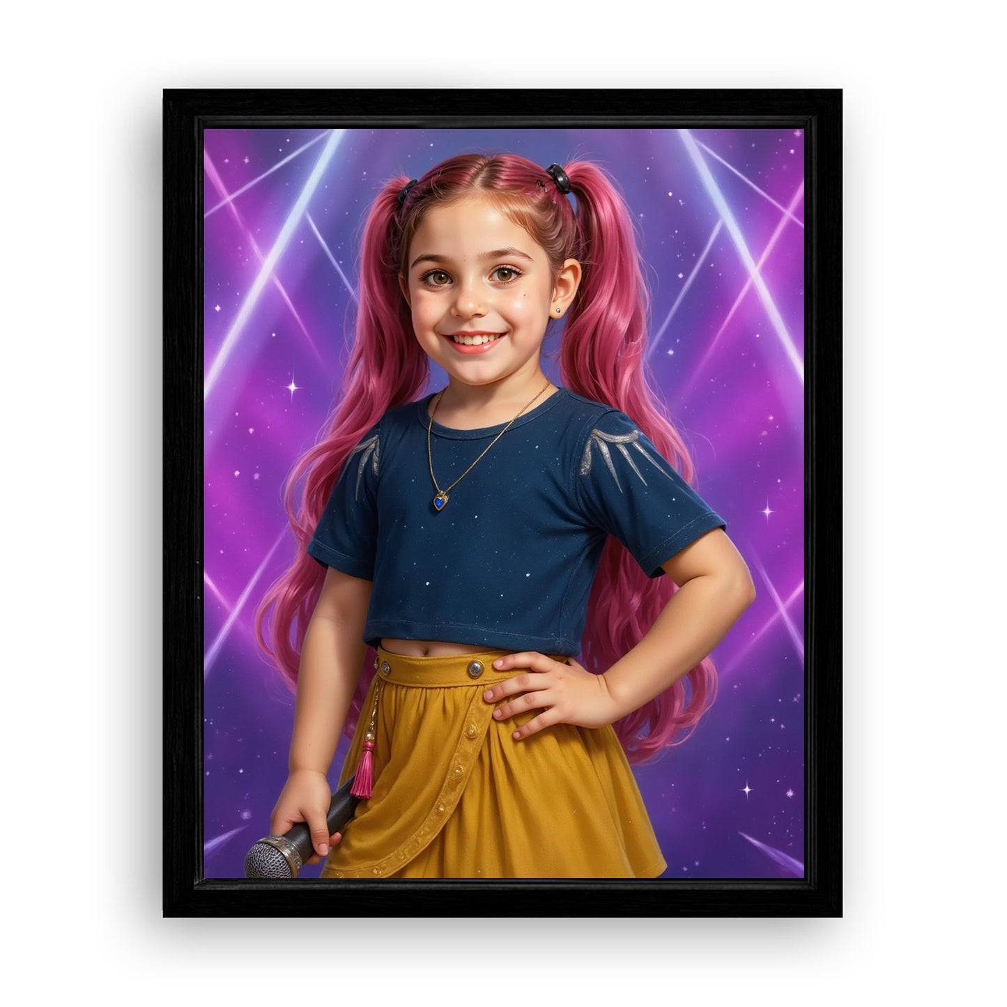 Save 33% When You Add A Frame To Your 16x20 'K-Pop Queen The Pink Comet' Canvas Now