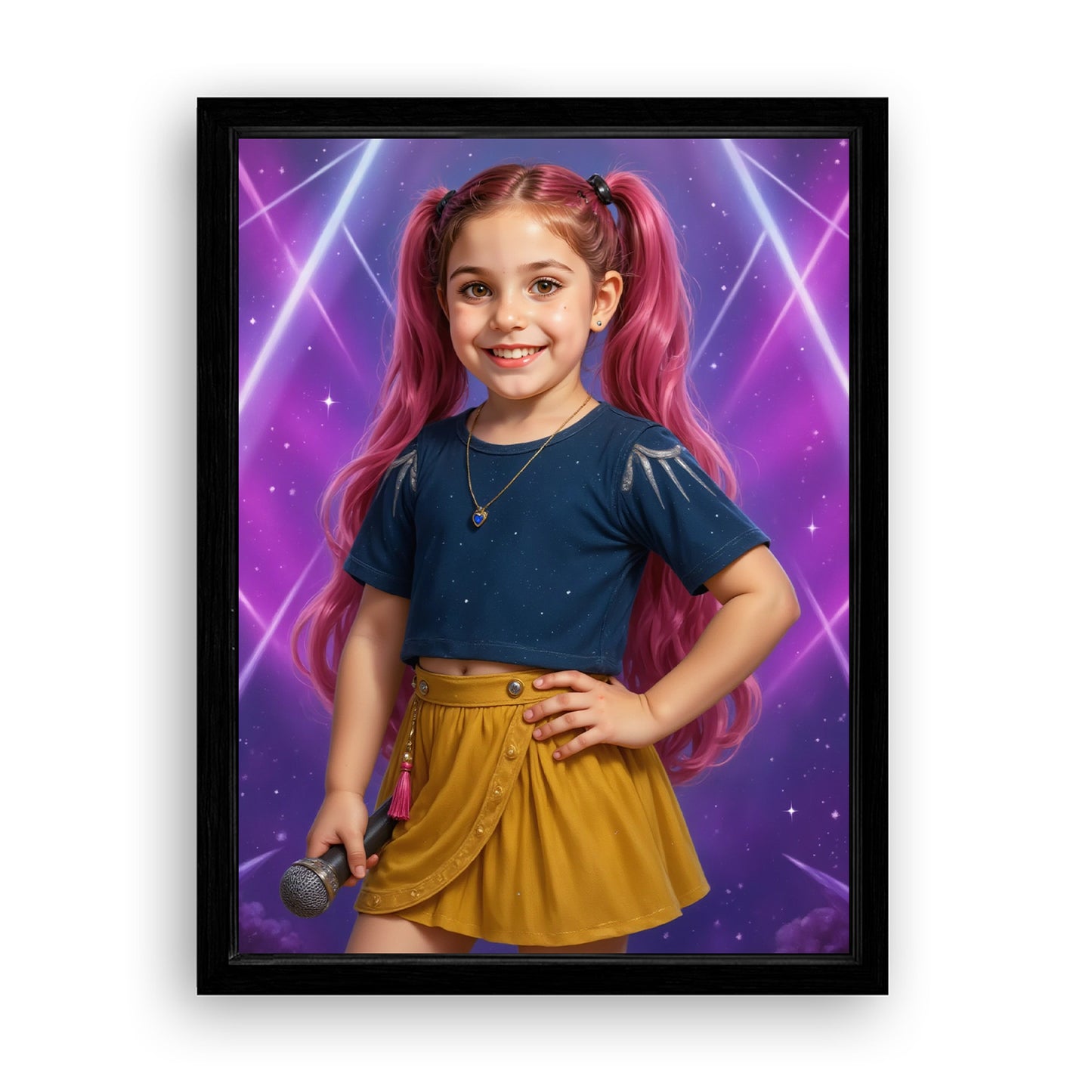 Save 33% When You Add A Frame To Your 18x24 'K-Pop Queen The Pink Comet' Canvas Now