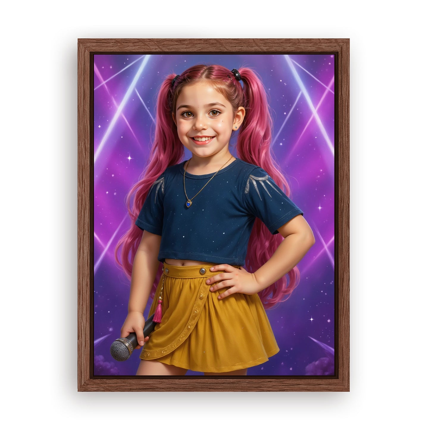 Save 33% When You Add A Frame To Your 12x16 'K-Pop Queen The Pink Comet' Canvas Now