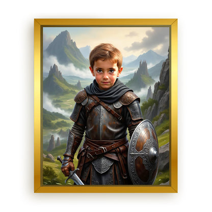 Make Your 16x20 Inches 'The Celtic Chieftain' Canvas Even More Special, Add a Beautiful Premium Frame & Make It Truly Gift-Ready!