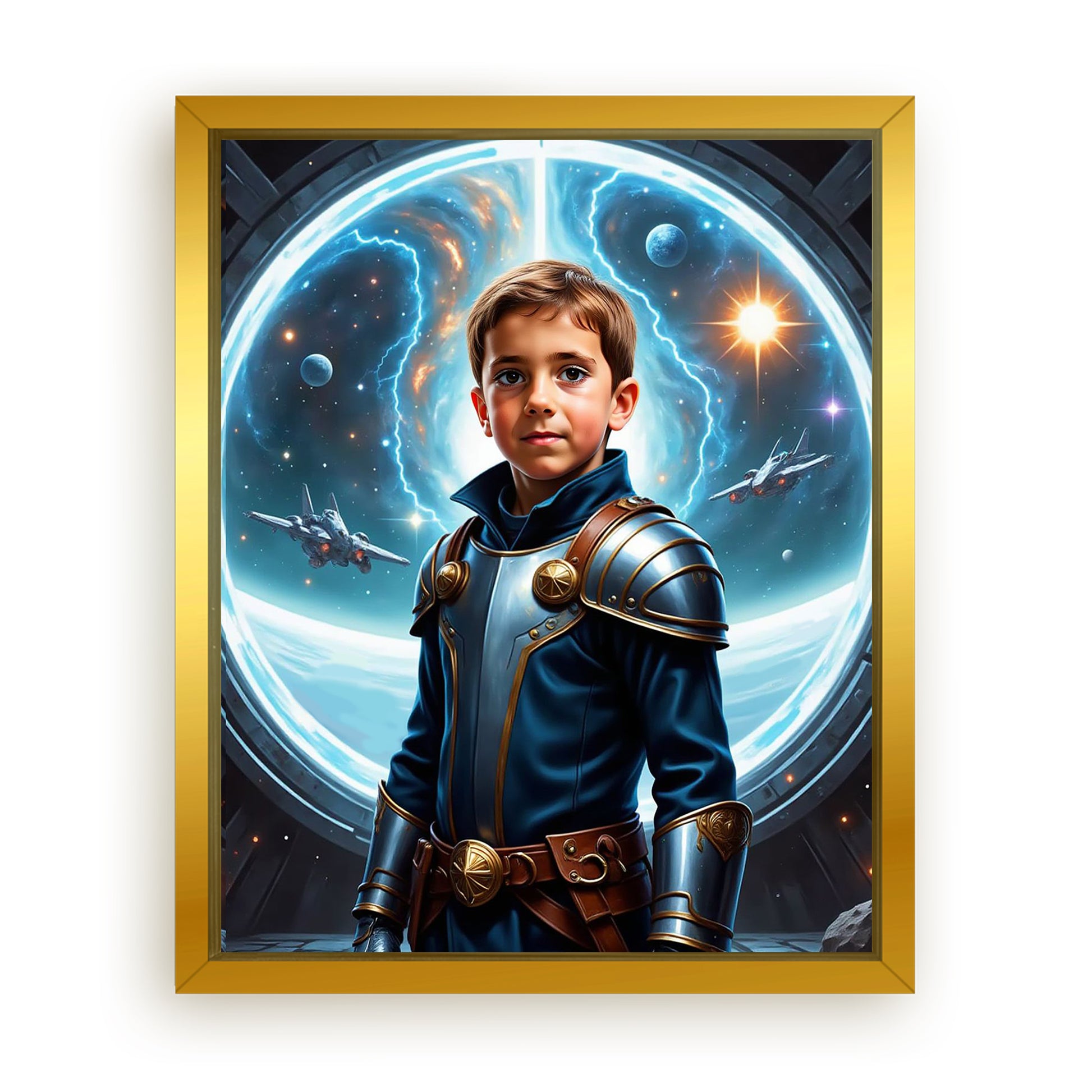 Make Your 10x08 Inches 'The Galactic Admiral' Canvas Even More Special, Add a Beautiful Premium Frame & Make It Truly Gift-Ready!