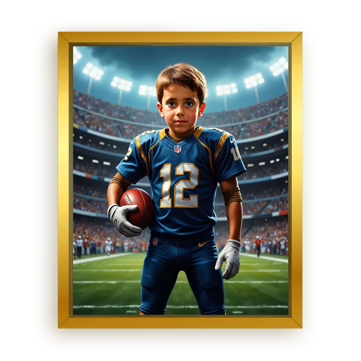 Save 33% When You Add A Frame To Your 16x20 'The Quarterback' Canvas Now