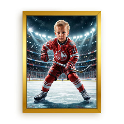 Save 33% When You Add A Frame To Your 12x16 'The Firefighter Hero' Canvas Now