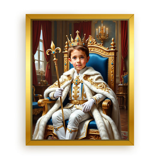 Save 33% When You Add A Frame To Your 10x08 'The Young Prince' Canvas Now