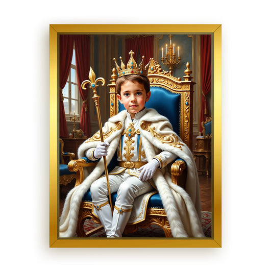 Save 33% When You Add A Frame To Your 12x16 'The Young Prince' Canvas Now