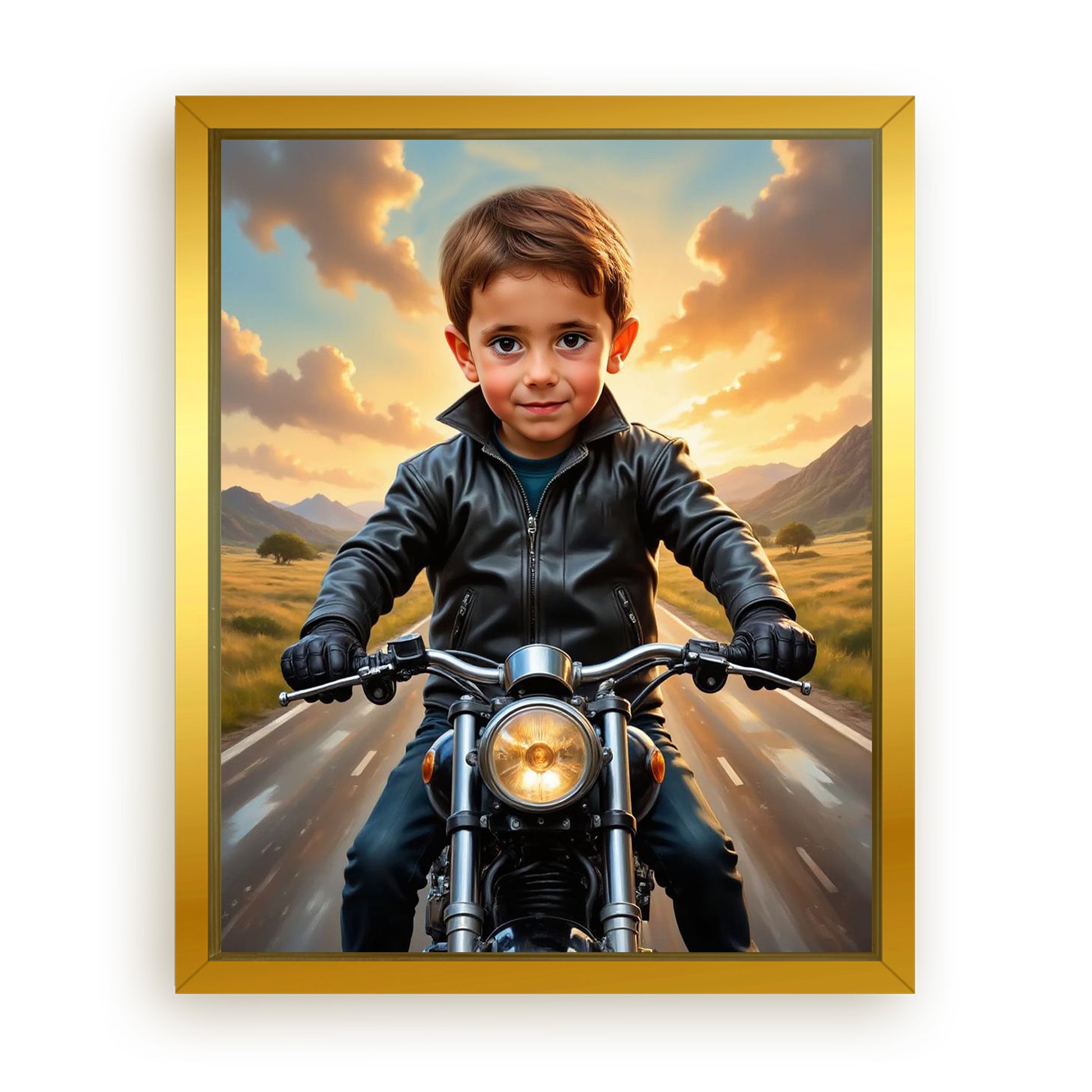 Save 33% When You Add A Frame To Your 16x20 'Biker' Canvas Now