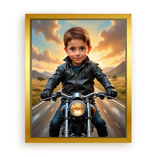 Save 33% When You Add A Frame To Your 16x20 'Biker' Canvas Now