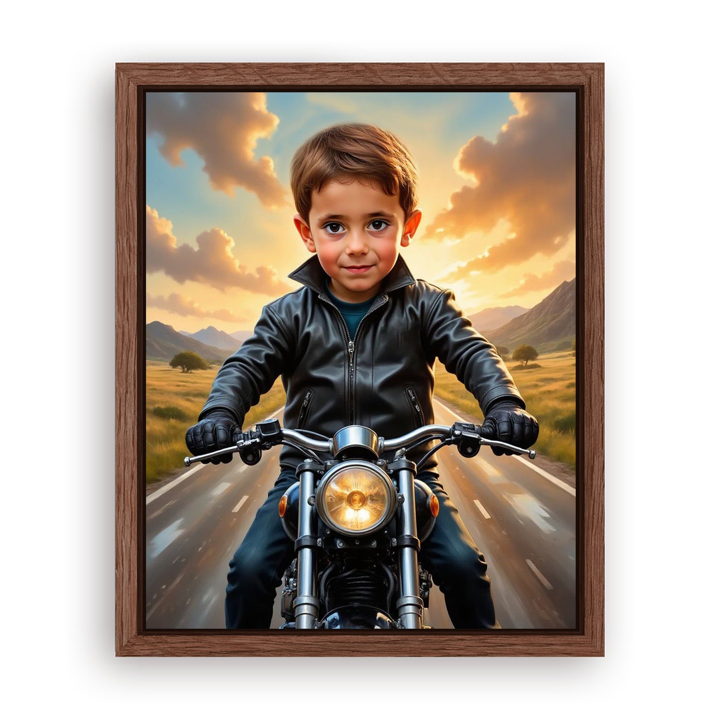 Save 33% When You Add A Frame To Your 16x20 'Biker' Canvas Now