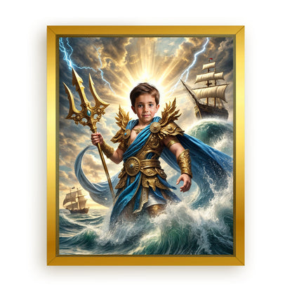 Make Your 10x08 Inches 'Poseidon' Canvas Even More Special, Add a Beautiful Premium Frame & Make It Truly Gift-Ready!