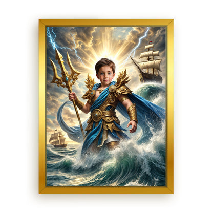Make Your 12x16 Inches 'Poseidon' Canvas Even More Special, Add a Beautiful Premium Frame & Make It Truly Gift-Ready!