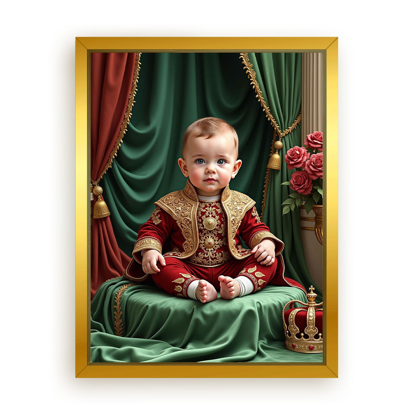 Save 33% When You Add A Frame To Your 18x24 'The Royal Baby' Canvas Now