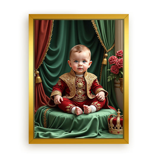 Save 33% When You Add A Frame To Your 18x24 'The Royal Baby' Canvas Now