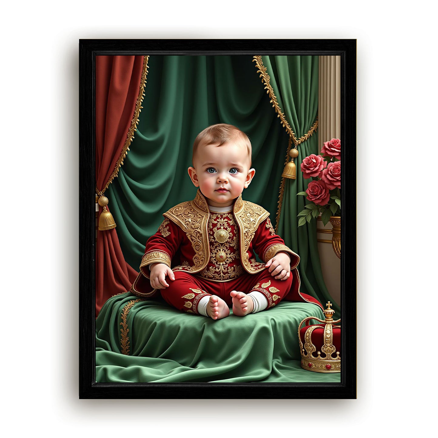 Save 33% When You Add A Frame To Your 12x16 'The Royal Baby' Canvas Now